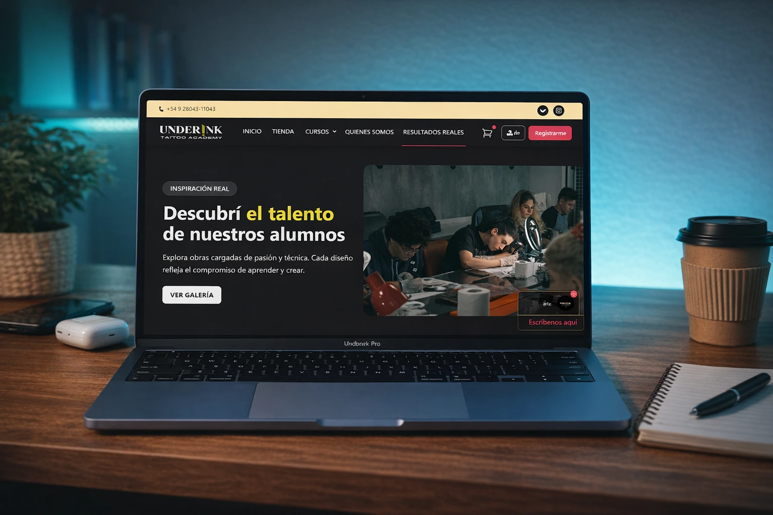 Plataforma Educativa para Underinkacademy