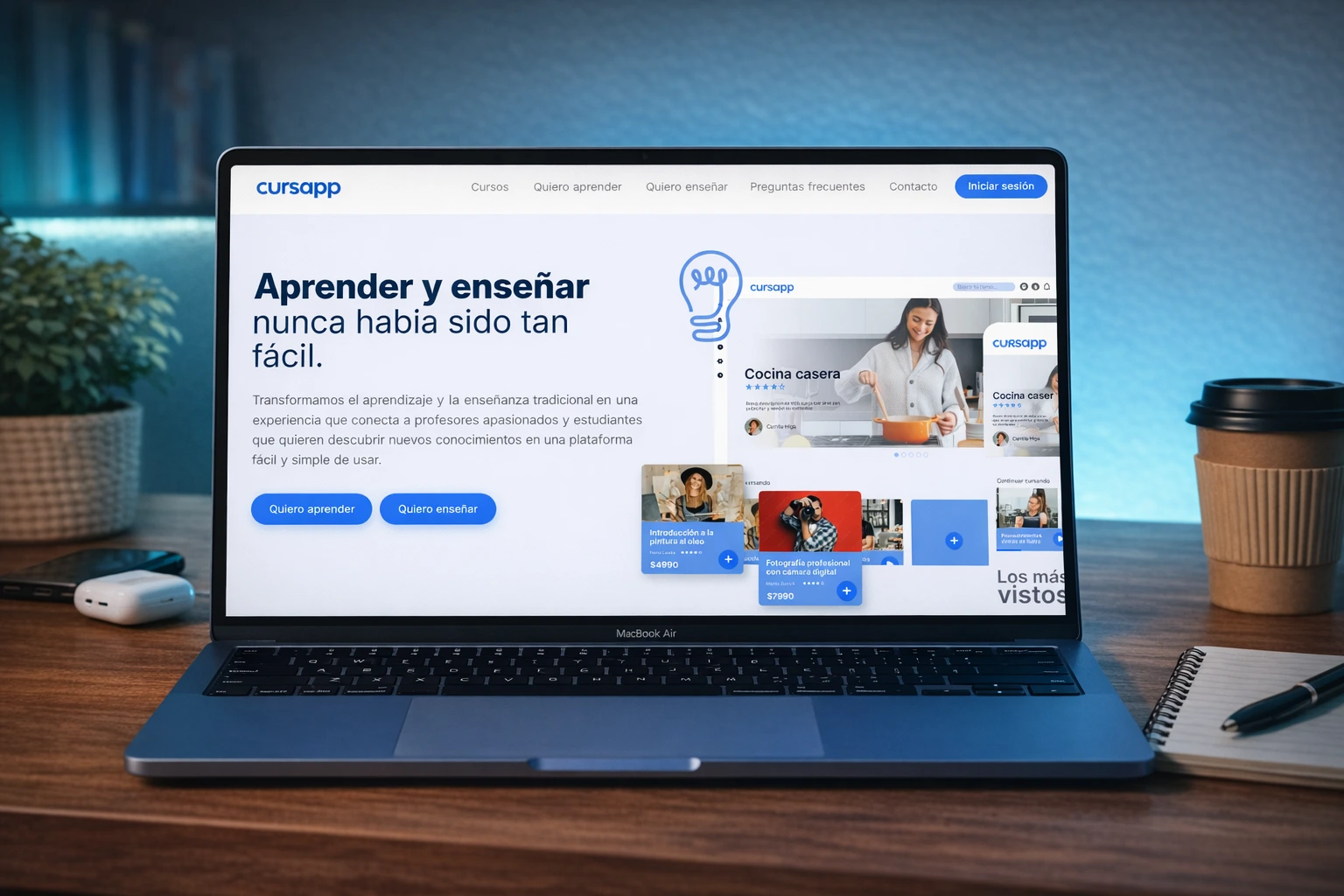 Marketplace de Cursos Online para Cursapp